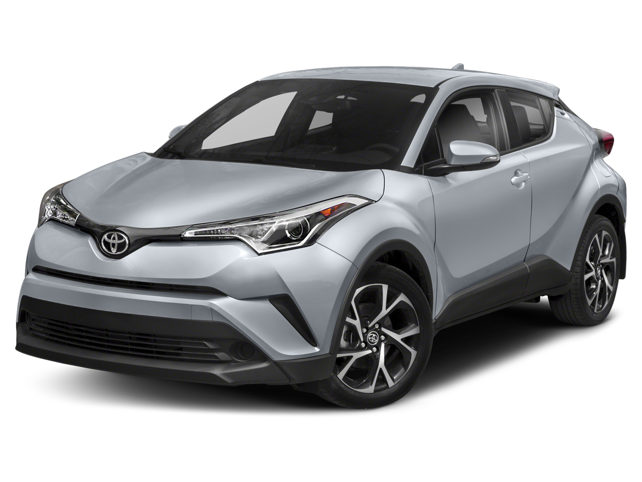2018 Toyota C-HR XLE in Blue — front three-quarter view