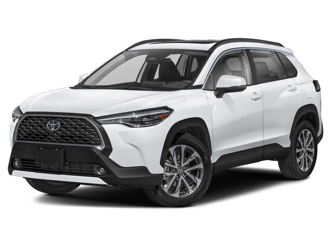2023 Toyota Corolla Cross XLE in Black — front three-quarter view