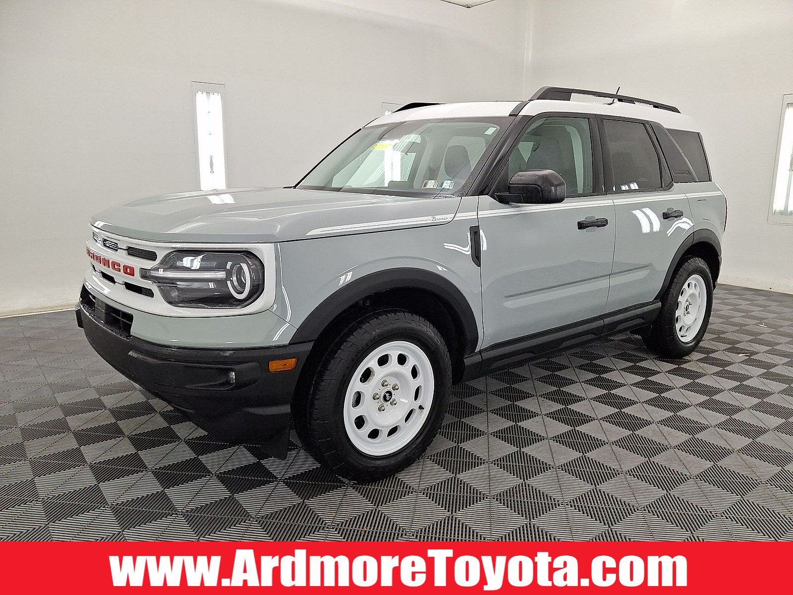 2023 Ford Bronco Sport Heritage in Gray — front three-quarter view