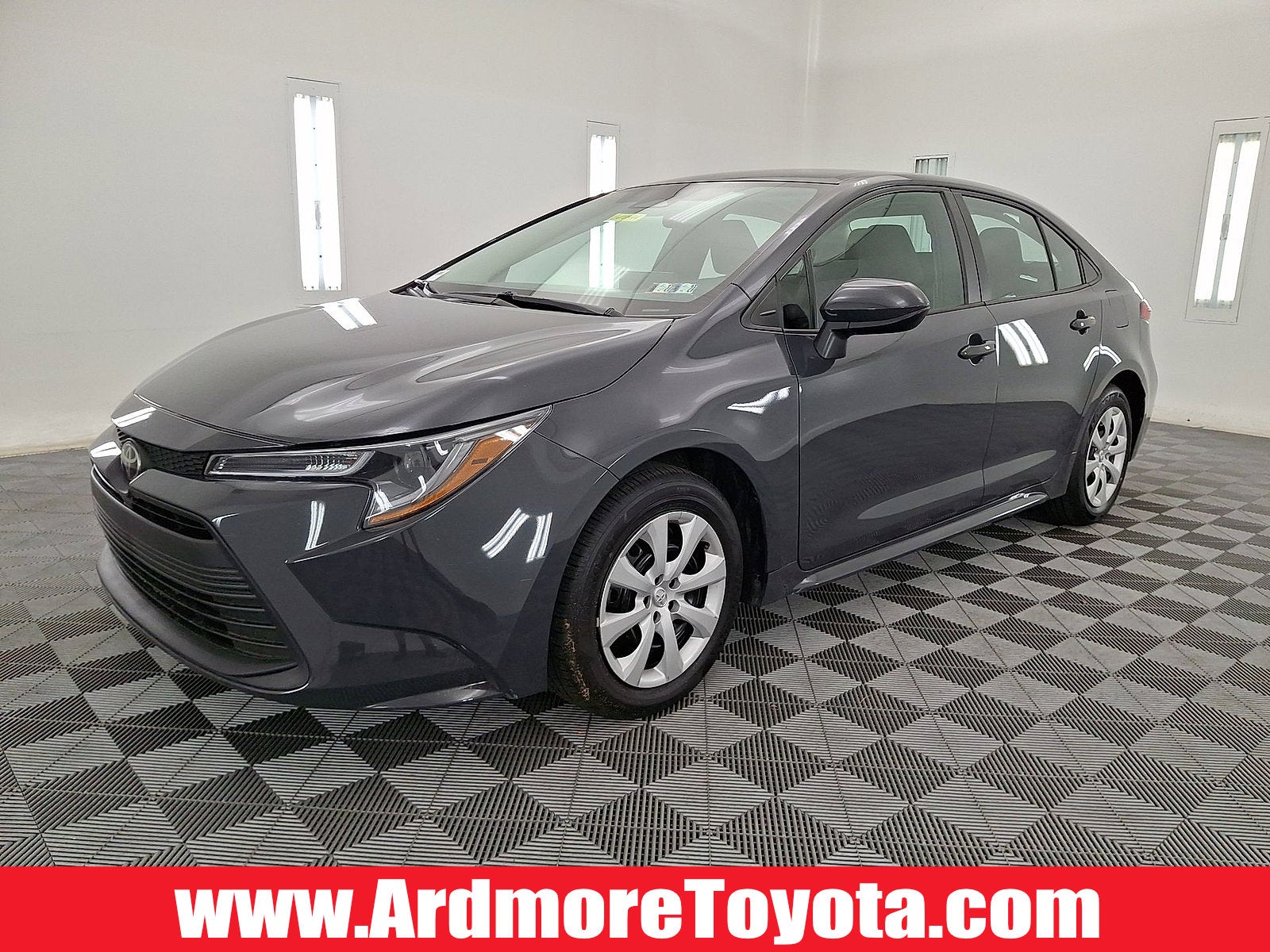 2024 Toyota Corolla LE in Underground — front three-quarter view