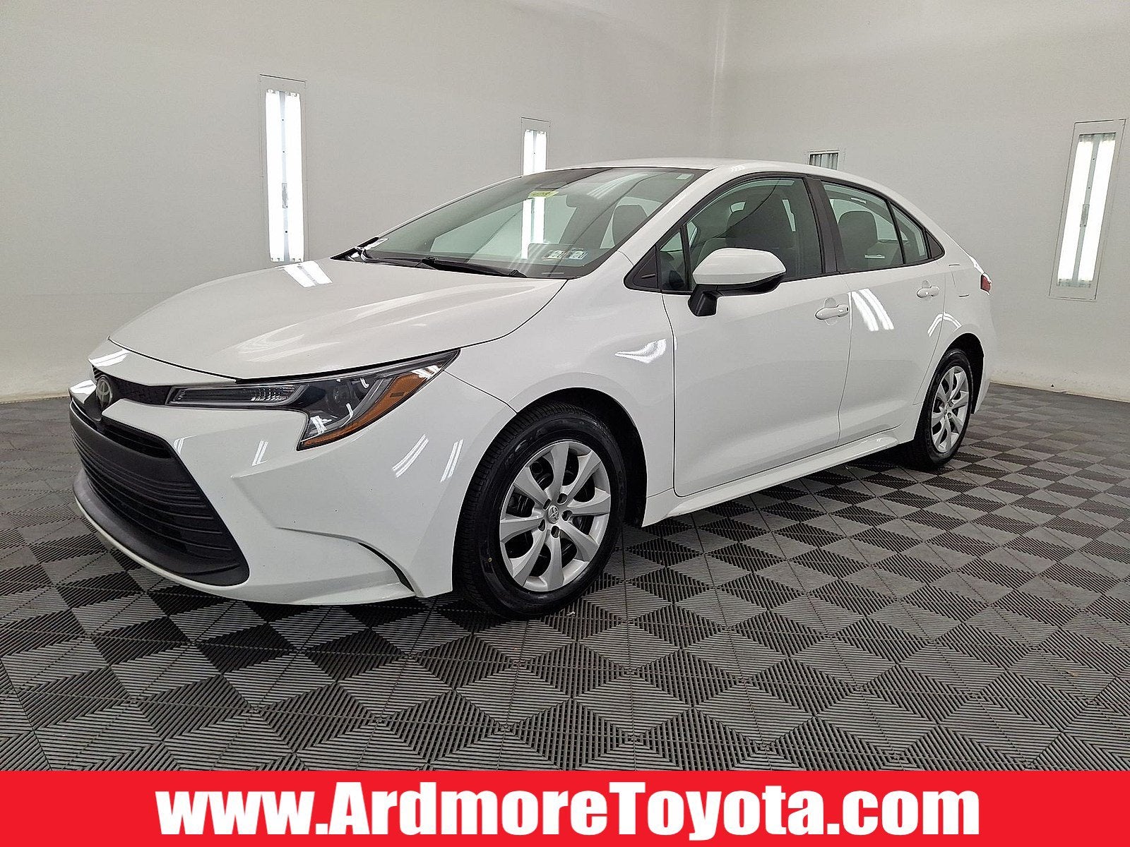 2024 Toyota Corolla LE in Ice Cap — front three-quarter view