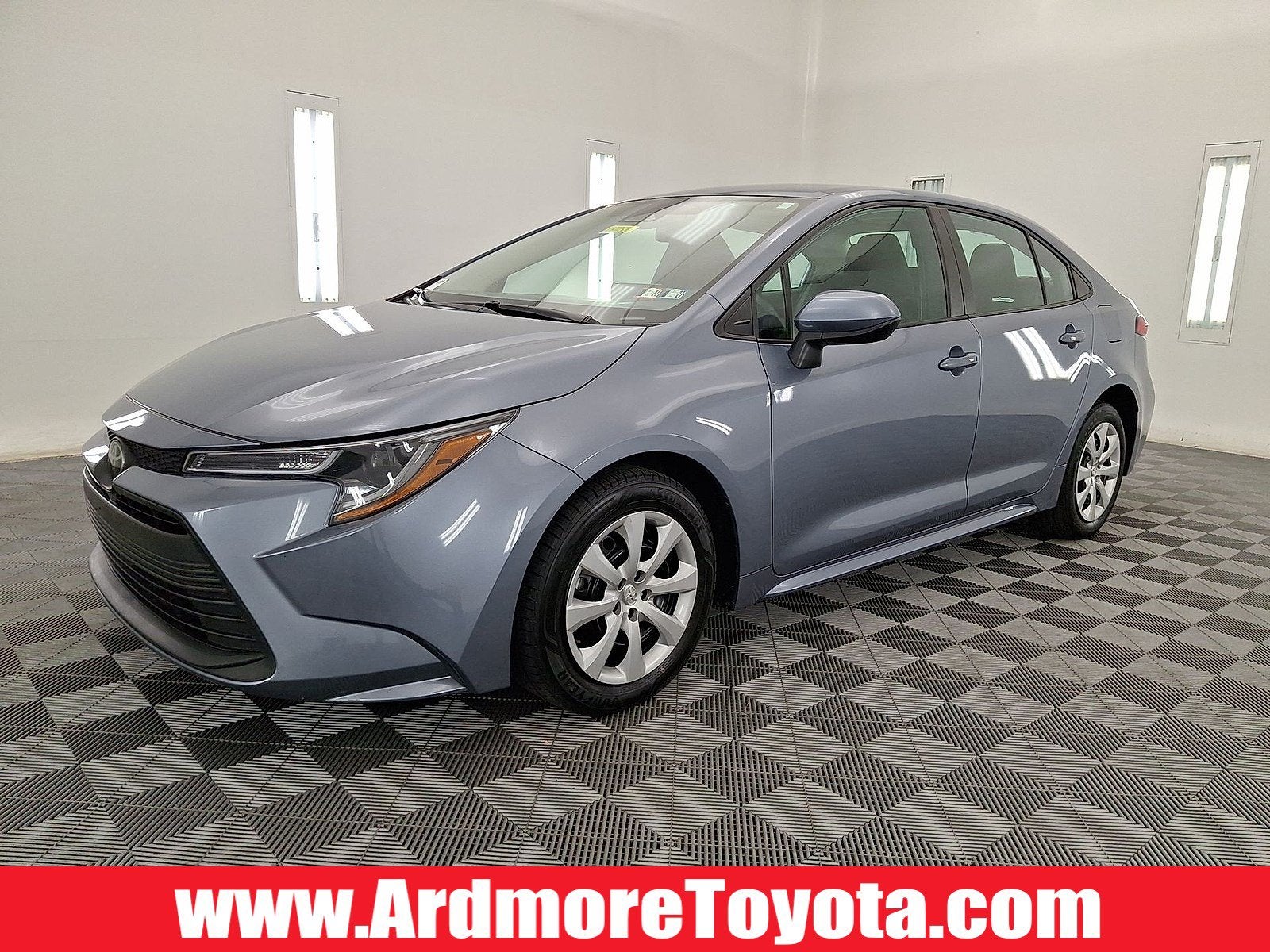 2024 Toyota Corolla LE in Celestite — front three-quarter view