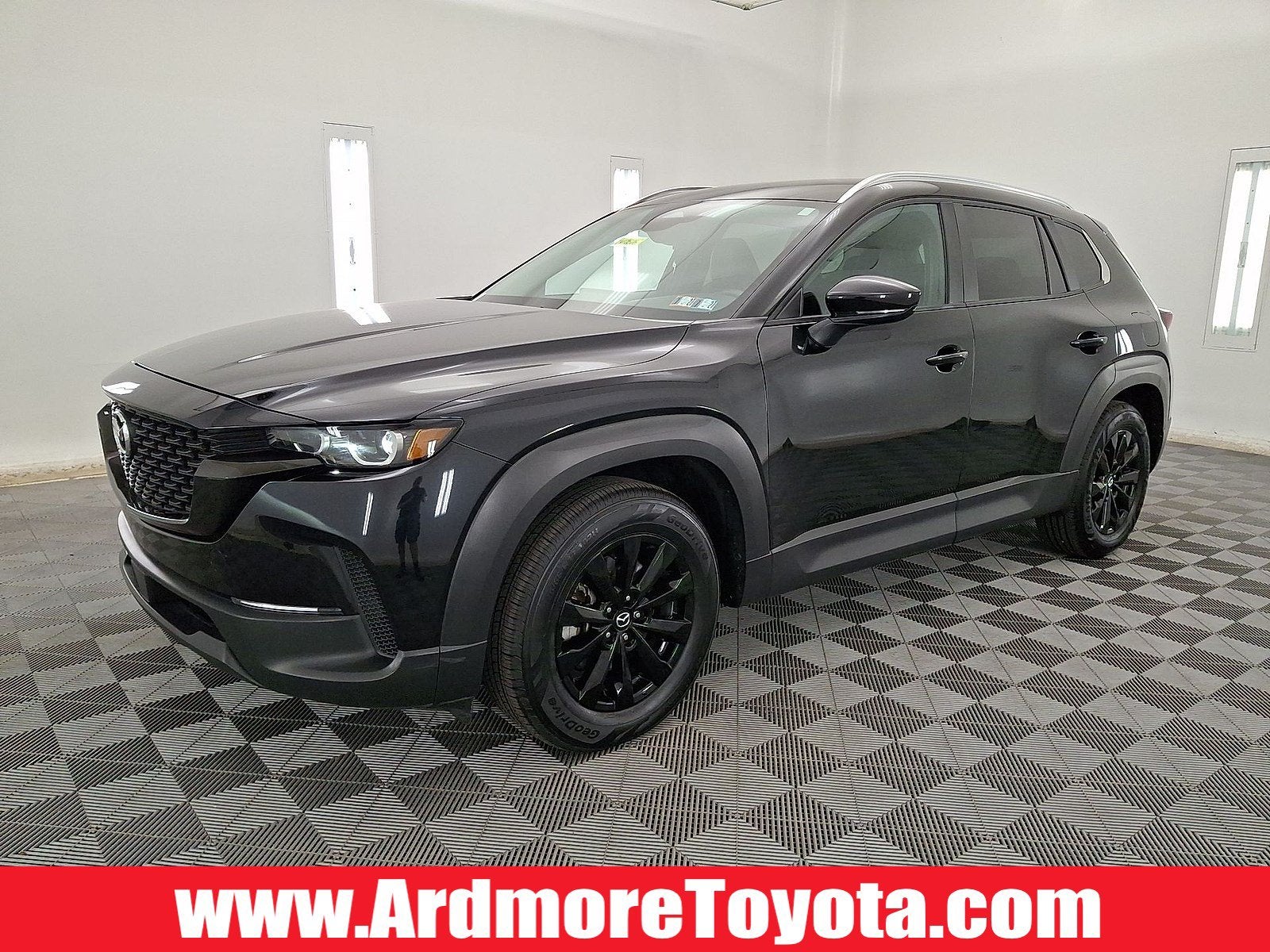 2025 Mazda Mazda CX-50 2.5 S Preferred Package in Jet Black Mica — front three-quarter view