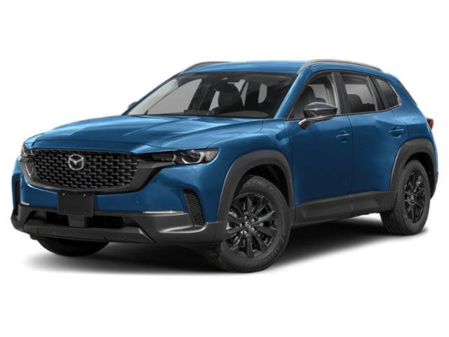 2025 Mazda Mazda CX-50 2.5 S Preferred Package in Ingot Blue Metallic — front three-quarter view