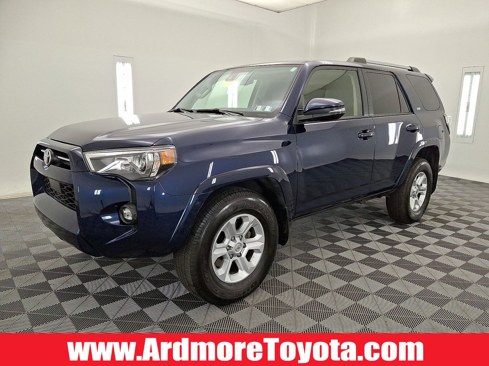 2023 Toyota 4Runner SR5 Premium in Nautical Blue Metallic — front three-quarter view